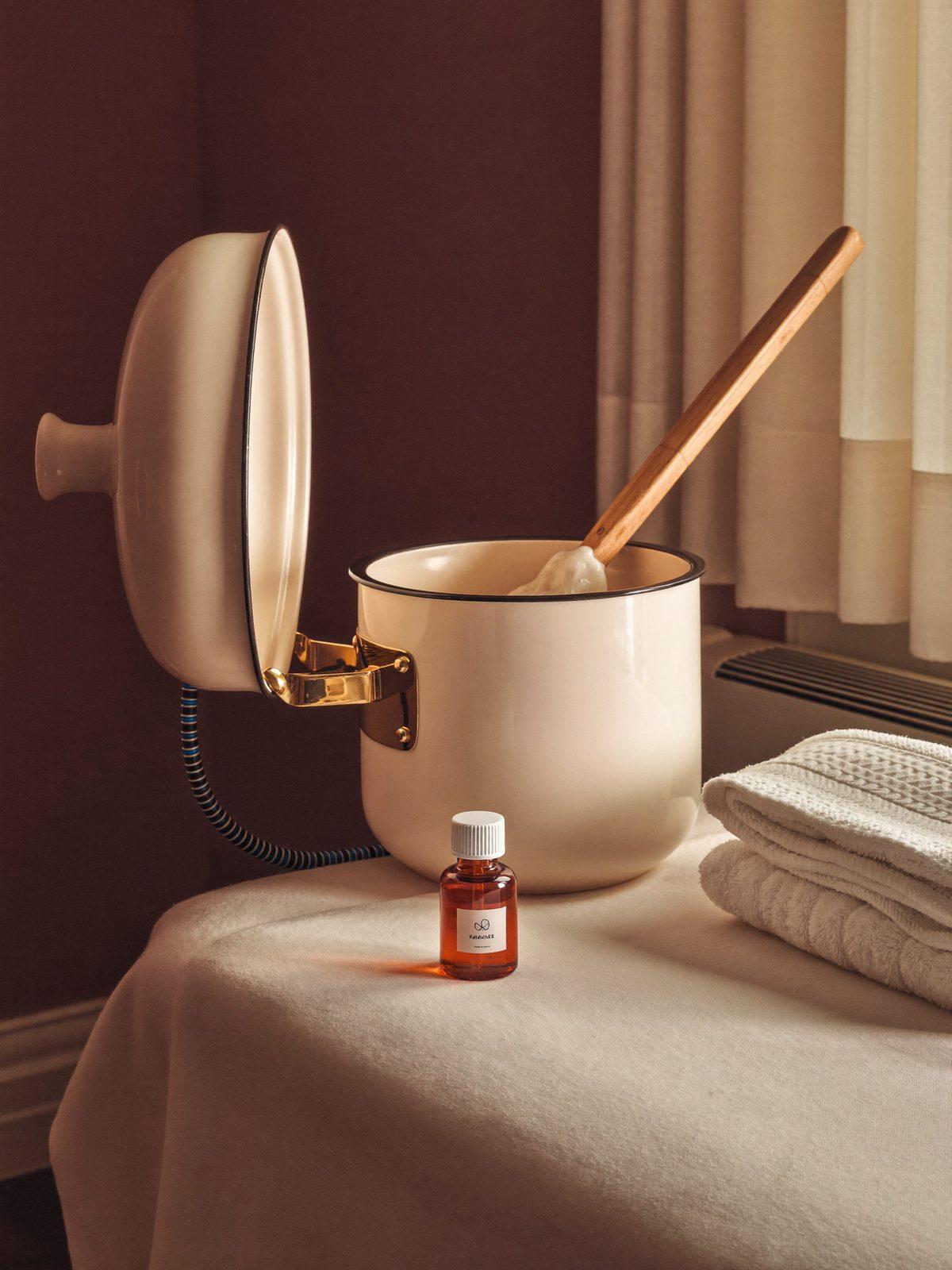 Waxing treatment room detail